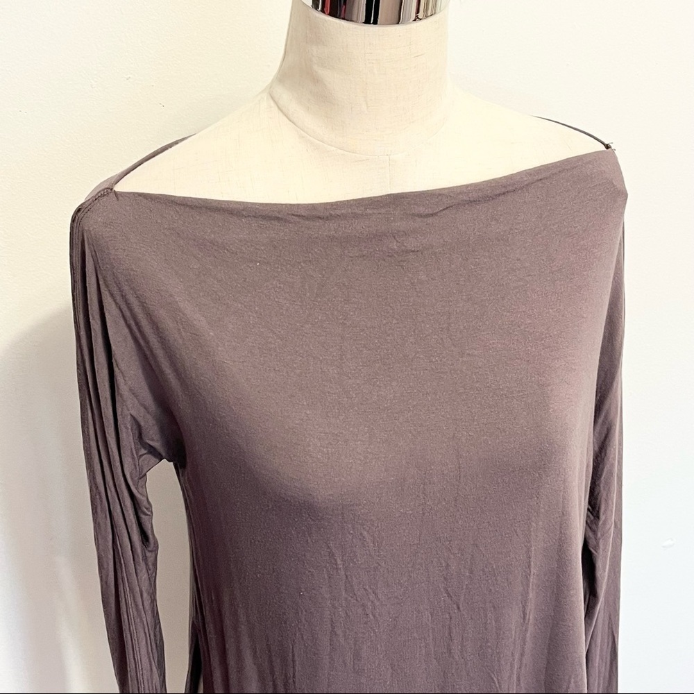 Free People We the Free Mauve Brown Long Sleeve Top Womens Size Small - Picture 5 of 11